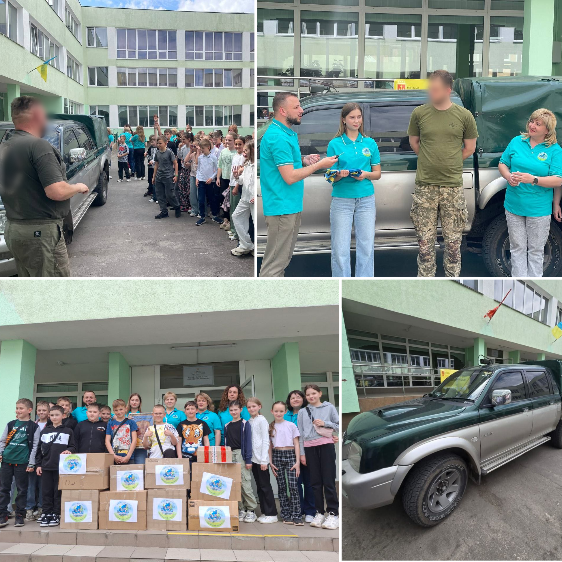 Маленькі кроки заради великої мети: ще один фронтовий автомобіль, придбаний учнями Вінницького ліцею №35, допомагає українським воїнам боронити Україну